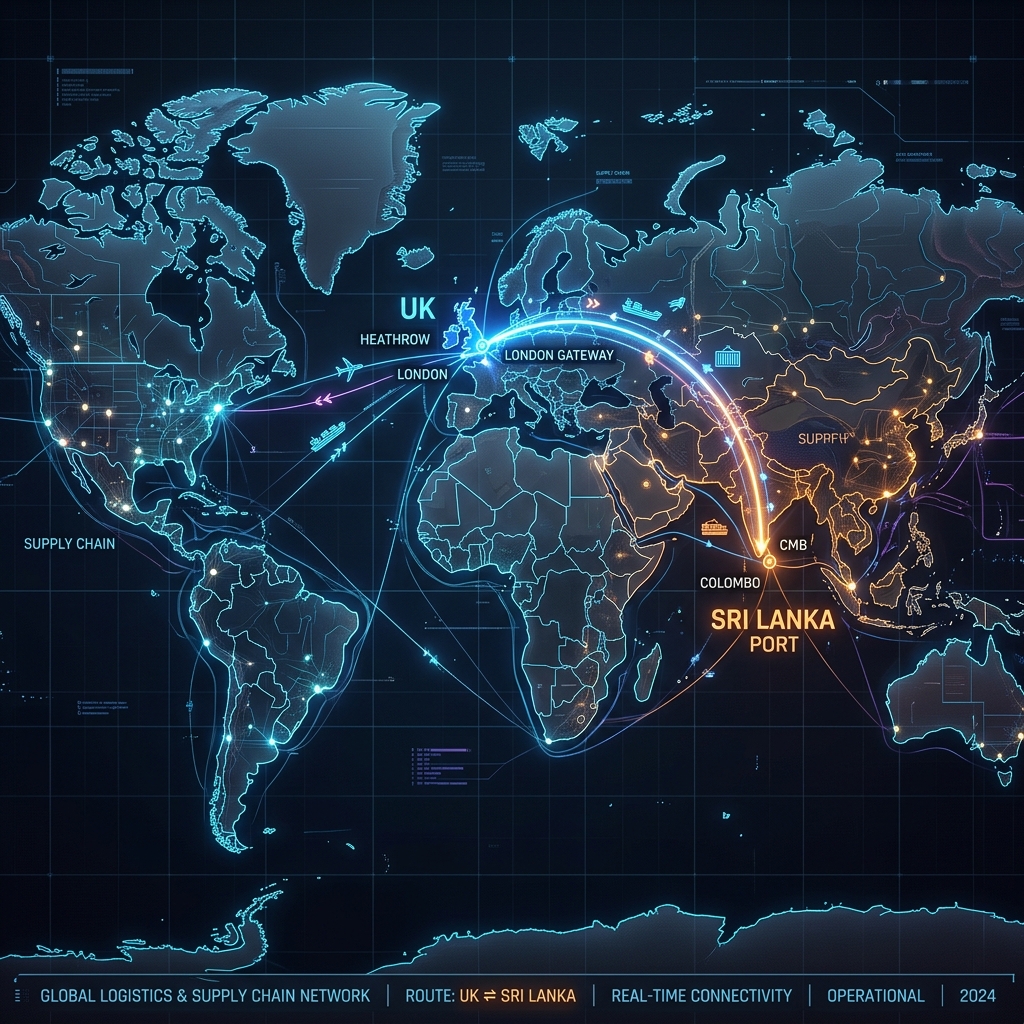 OneString Ltd Global Logistics Map